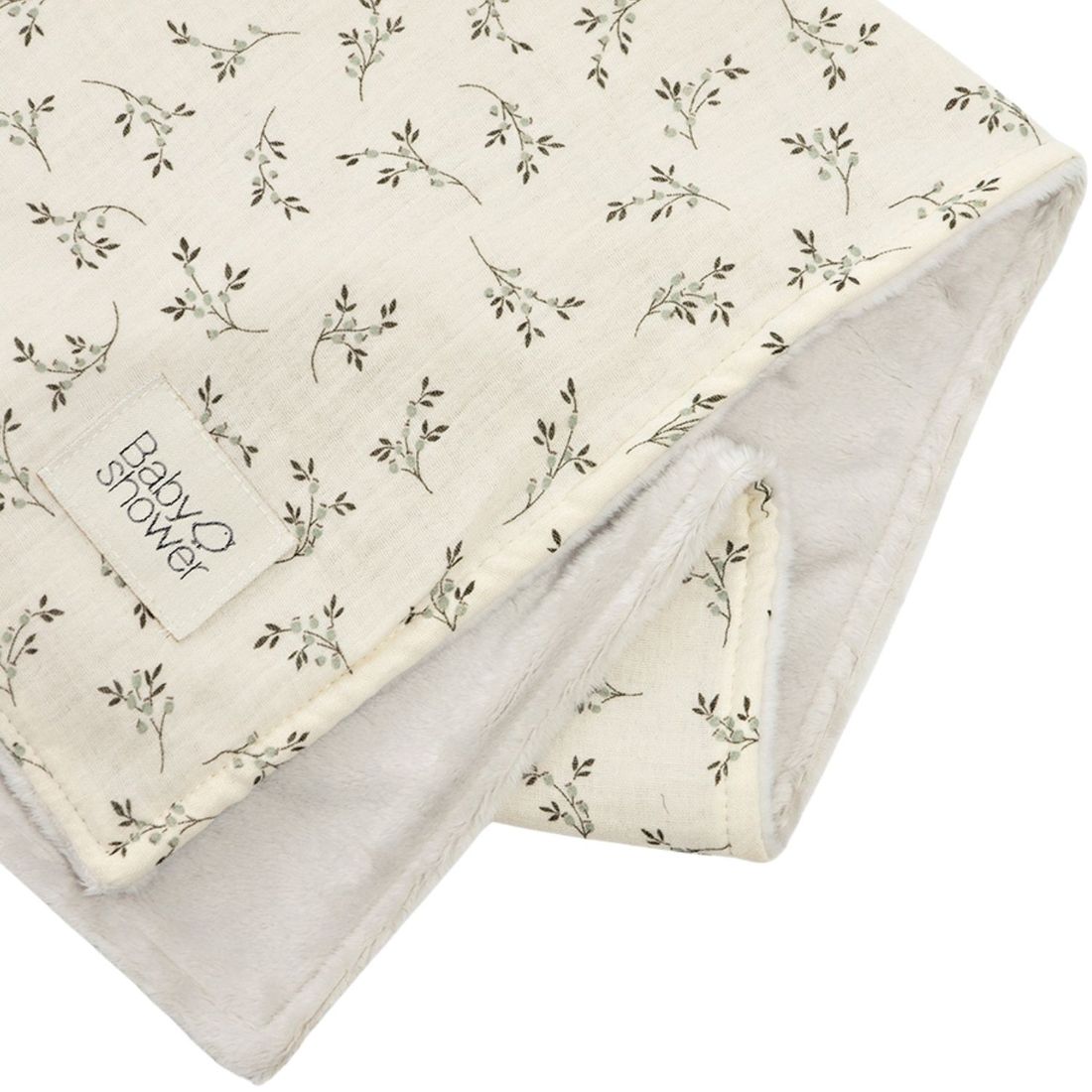 Couverture polaire Olive Bloom (80 x 66 cm) (Babyshower) - Image 1
