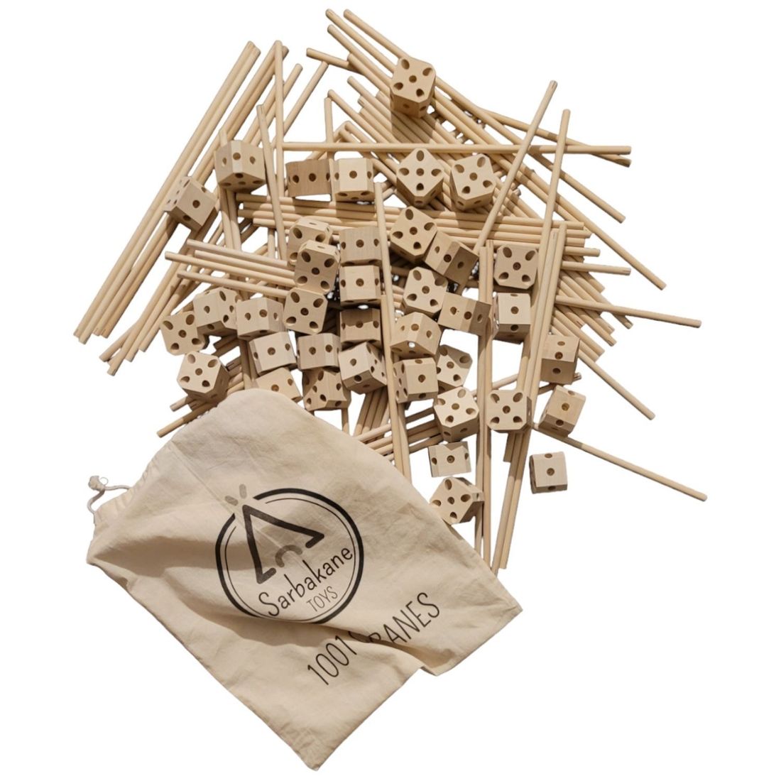 Kit de construction cabane d'intérieur 1001 Cabanes - Pack Ecureuil 72 pièces (Sarbakane) - Image 7