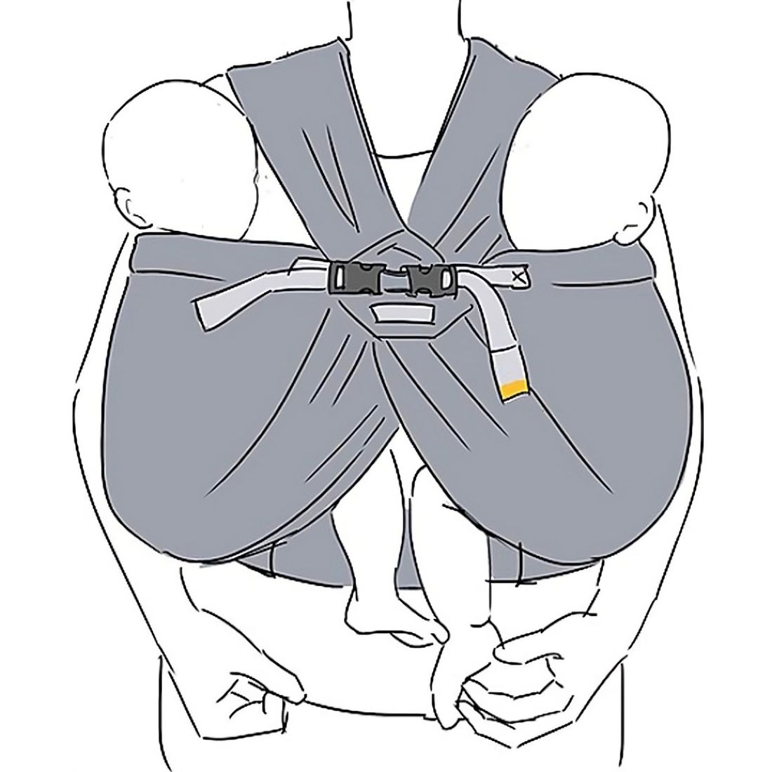 Porte bébé pour jumeaux Twin mesh (Minimonkey) - Image 5