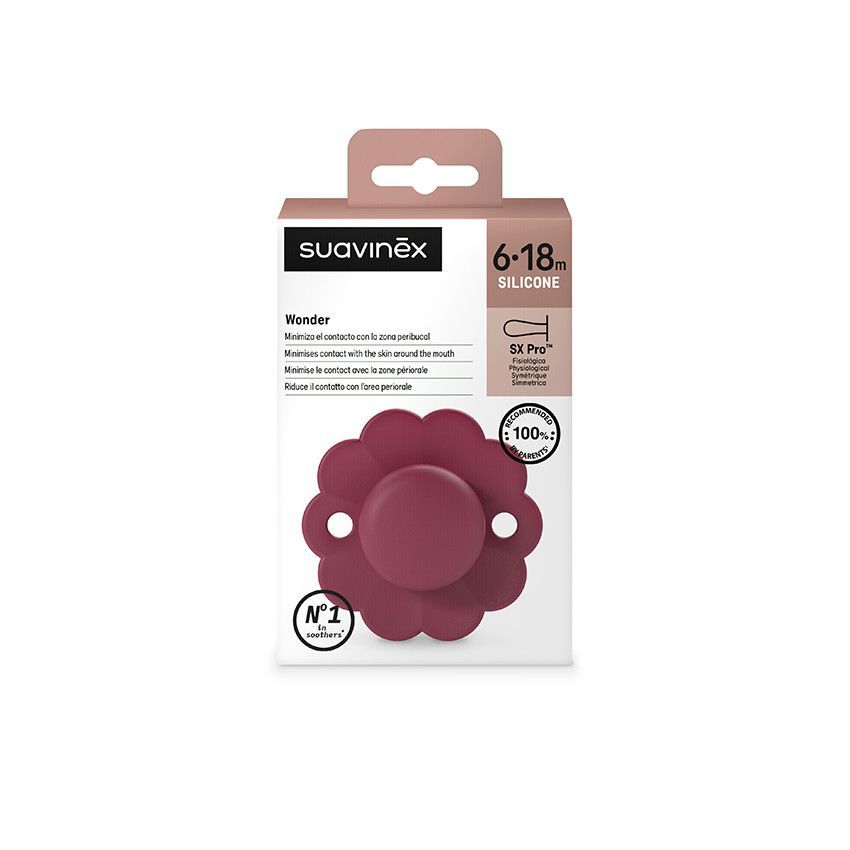 Sucette réversible SX PRO Wonder Viva Magenta 6-18 mois - Violet (Suavinex) - Image 1