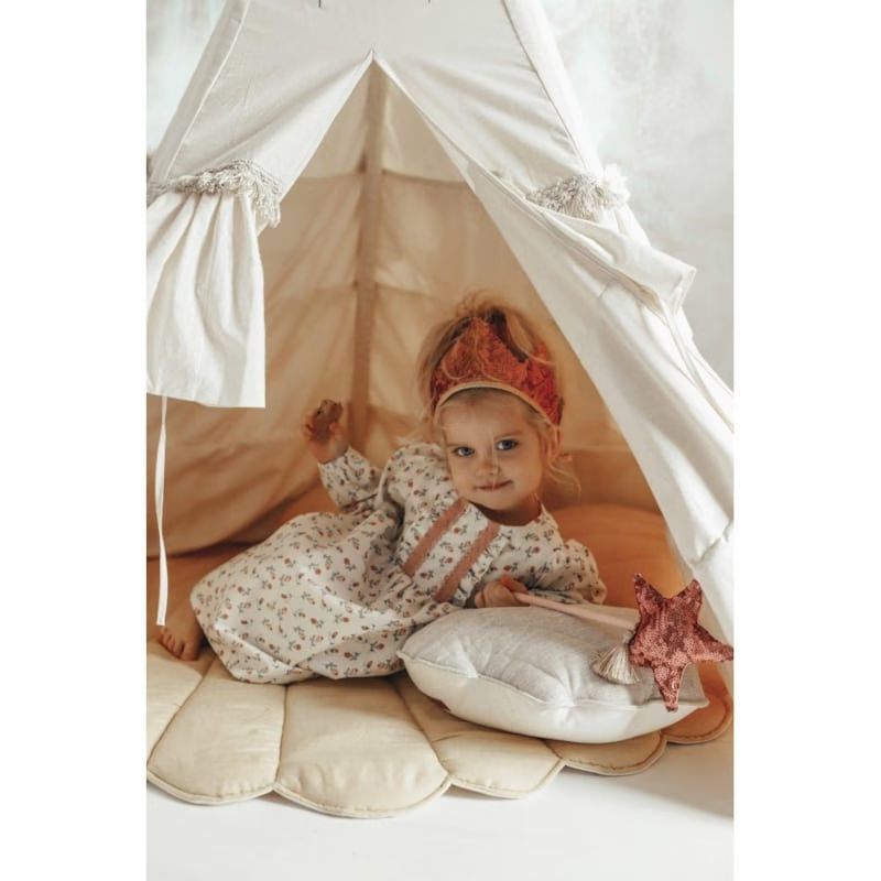 Tente tipi avec tapis honey - beige, jau (Moi Mili) - Image 3