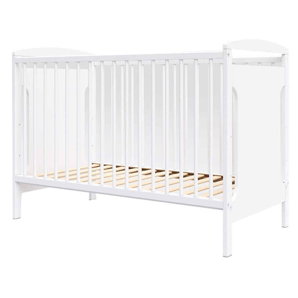 Lit bébé évolutif en bois blanc- 120x60 cm (Premiers Moments) - Couverture