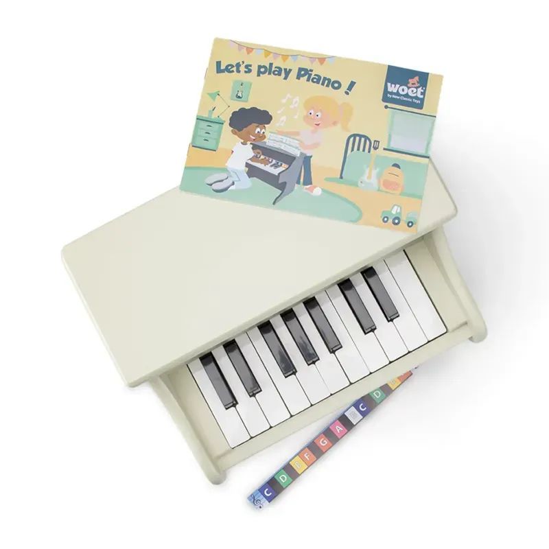 Piano beige pour enfant (New Classic Toys) - Image 2