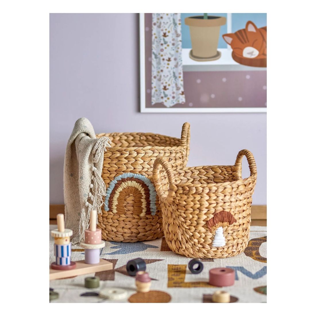 Bloomingville Mini - Paniers de rangement Agnes - Set de 2 (Bloomingville Mini) - Image 2
