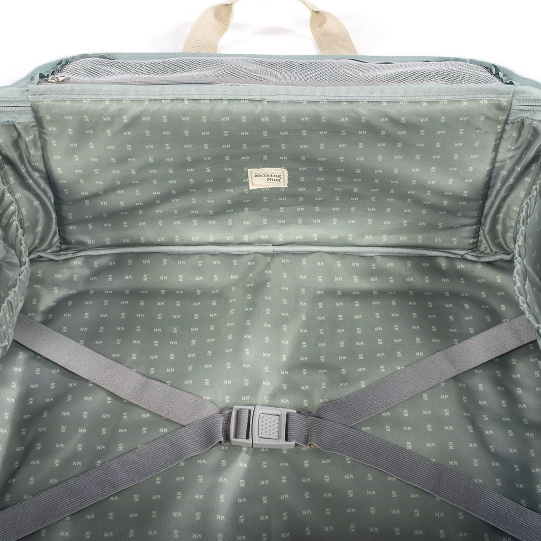 Valise de maternité I love vichy vert (Walking Mum) - Image 9
