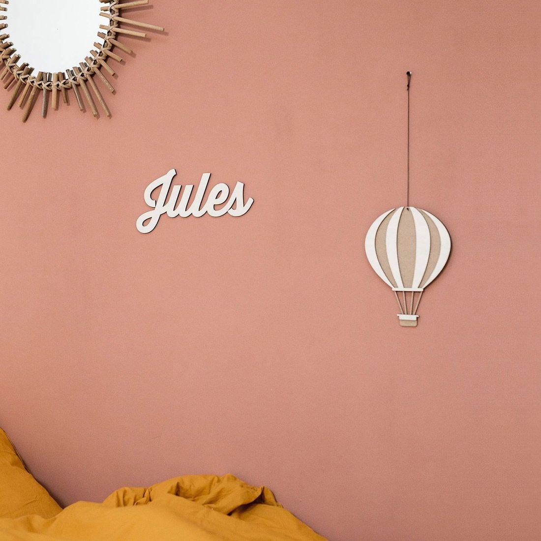 Prénom en bois personnalisé June & Jane - Décoration sur-mesure - Bois de peuplier - Fabrication artisanale en France - Jusqu'à 12 lettres - Bois (June & Jane) - Image 4