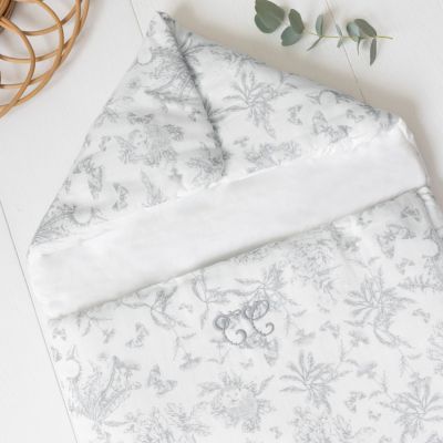 Nid d'ange passe sangle Toile de Jouy gris (Tartine et Chocolat) - Image 2