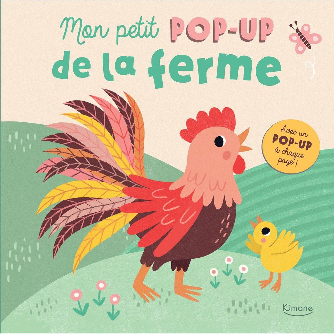 Livre Mon petit pop-up de la ferme (Editions Kimane) - Couverture