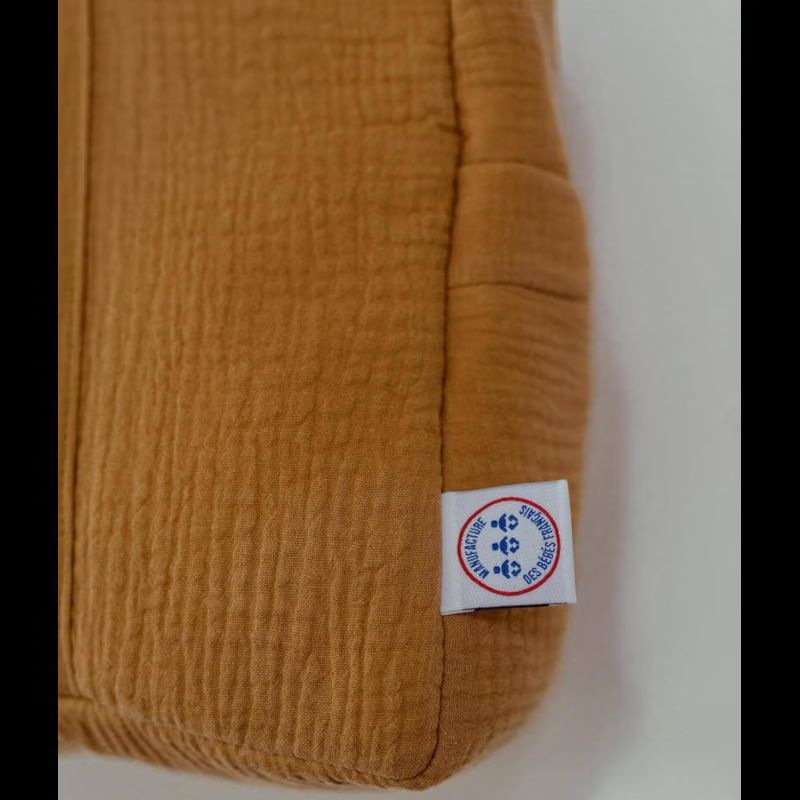 Sac à langer double gaze camel (Manufacture des bébés français) - Image 3