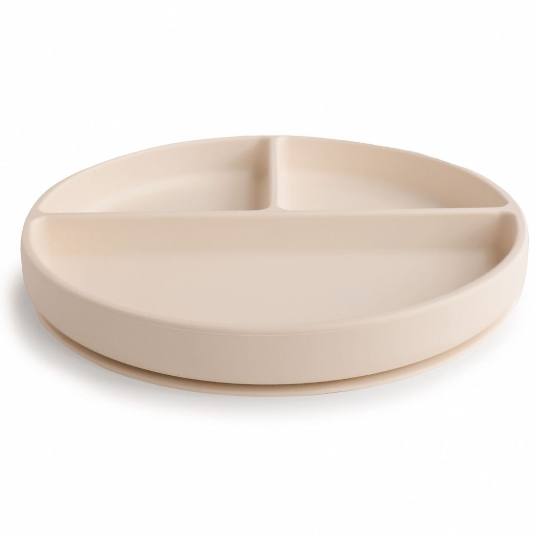 Assiette à compartiments en silicone avec ventouse Shifting Sand (Mushie) - Image 3
