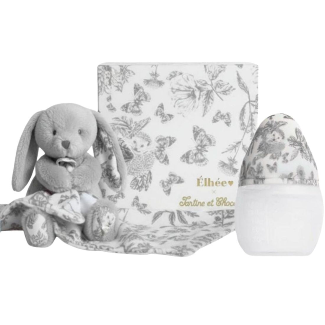 Coffret Biberon et doudou X Tartine et Chocolat Gris (Elhée) - Couverture