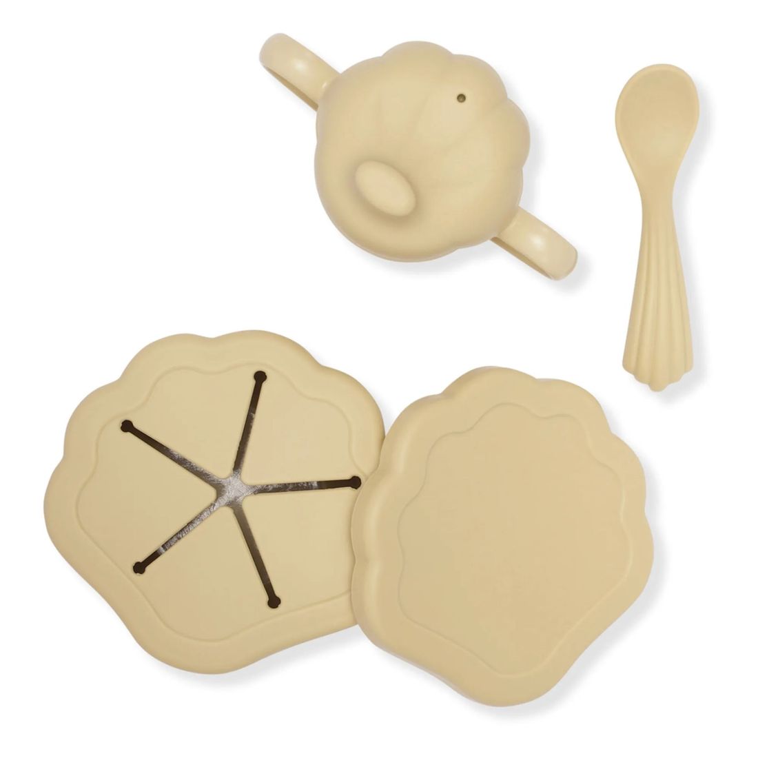 Konges Sløjd - Set vaisselle en silicone Clam - Set de 4 (Konges Slojd) - Image 1