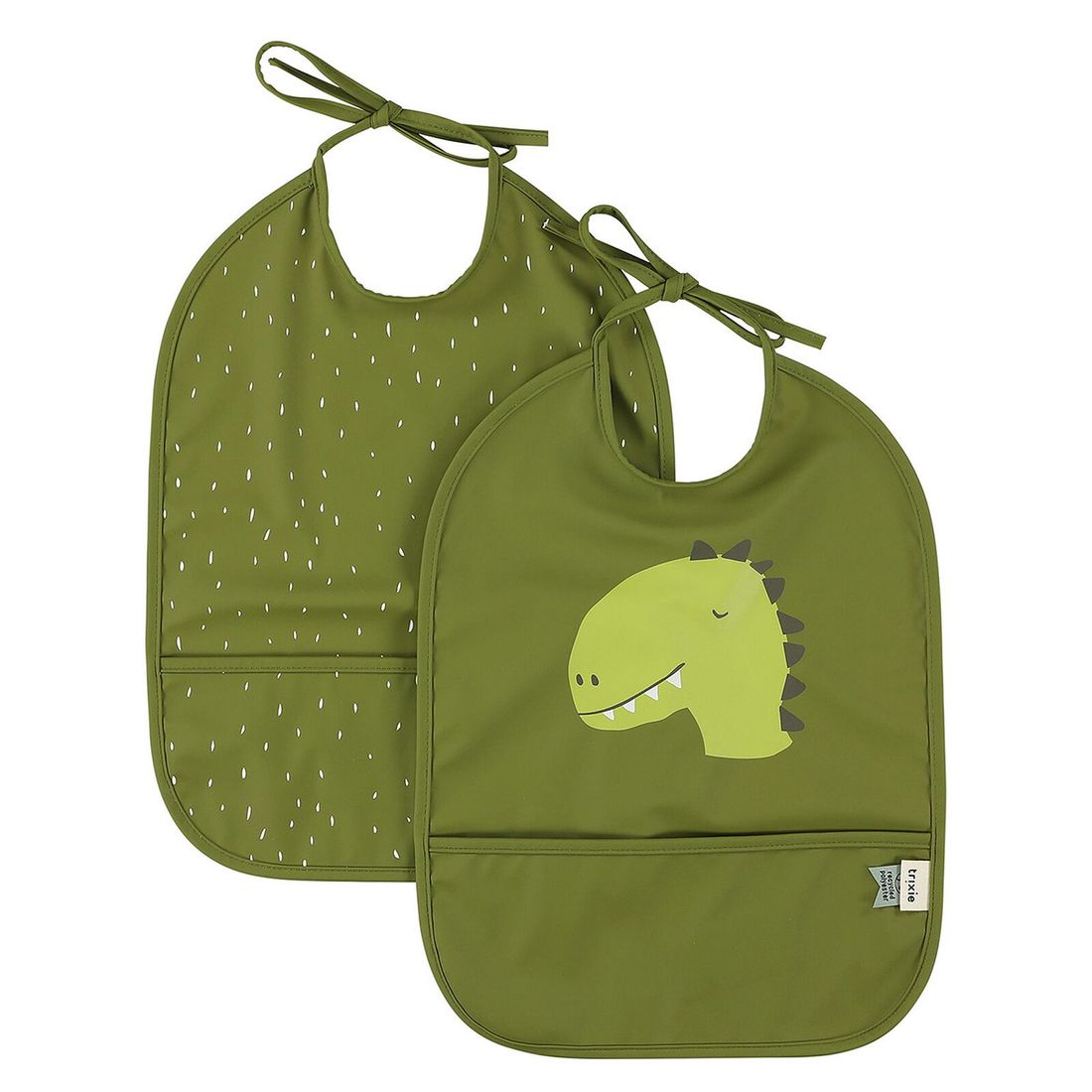 Lot de 2 Bavoirs Imperméables - Mr. Dino (Trixie) - Couverture