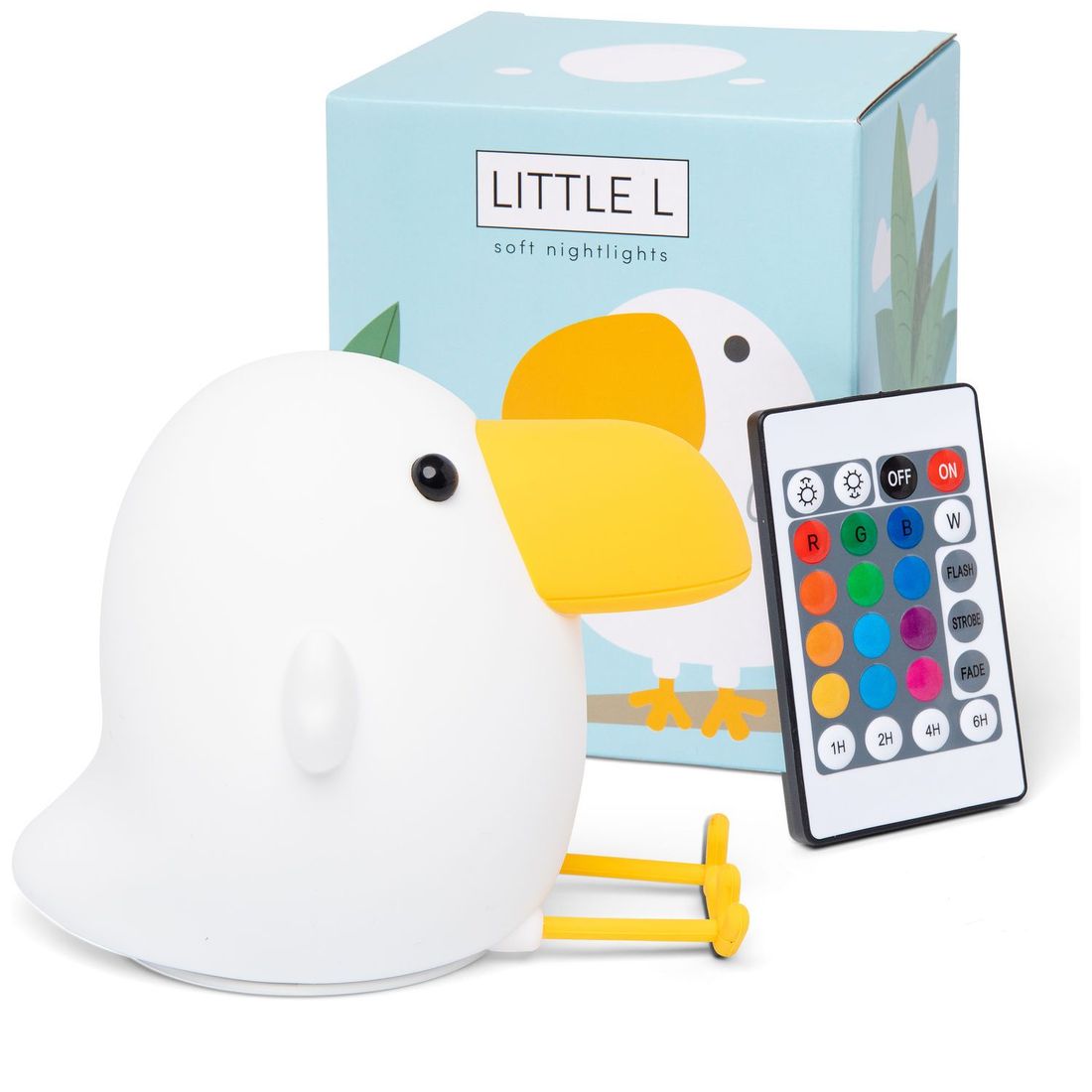 Veilleuse tactile en silicone Toucan Oscar avec télécommande (Little L) - Image 3