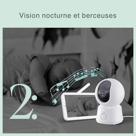 Babyphone caméra connecté ou sans ondes Alnanny (Nanny Care) - Image 2