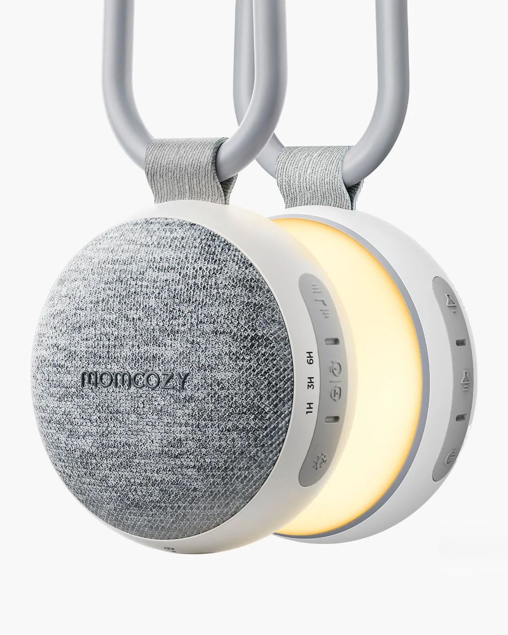 Machine à sons portable Momcozy – bruit blanc, berceuses & son de la nature (Momcozy) - Couverture