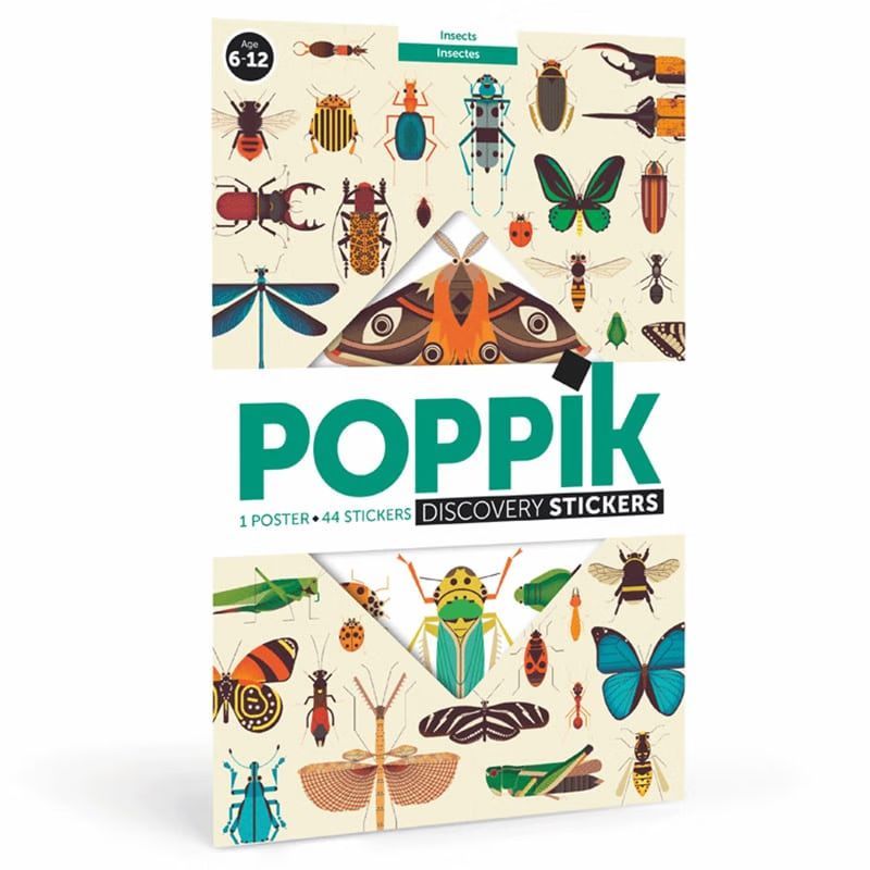 Poster géant 44 stickers insectes (Poppik) - Image 1