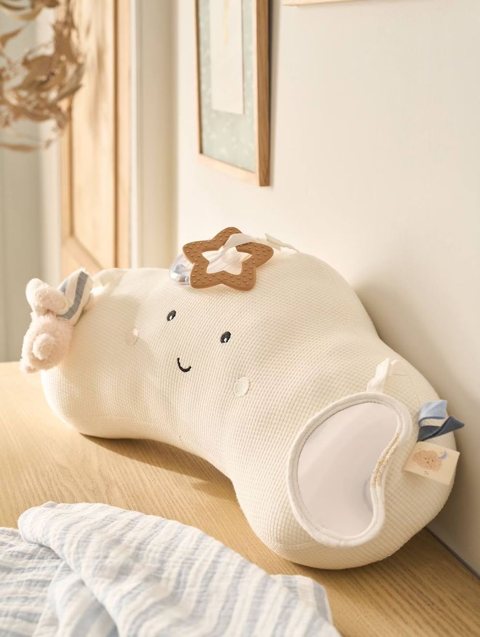 Coussin bébé d'activités NUAGE blanc (Vertbaudet) - Couverture