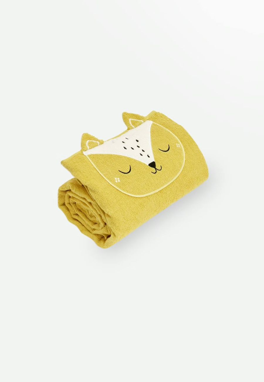 Serviette De Bain Bébé Merlin Ocre (Petit Beguin) - Couverture