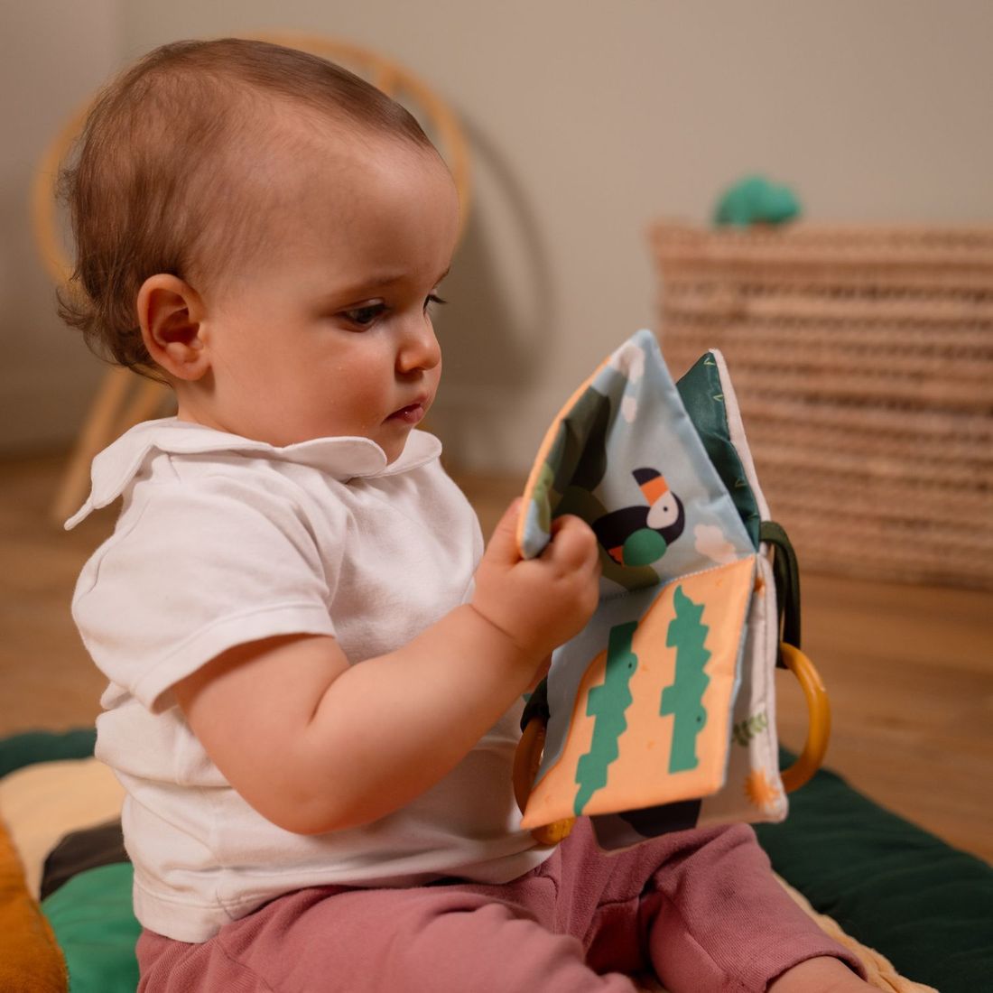 Livre en tissu bébé Jungle (Little Big Friends) - Image 2