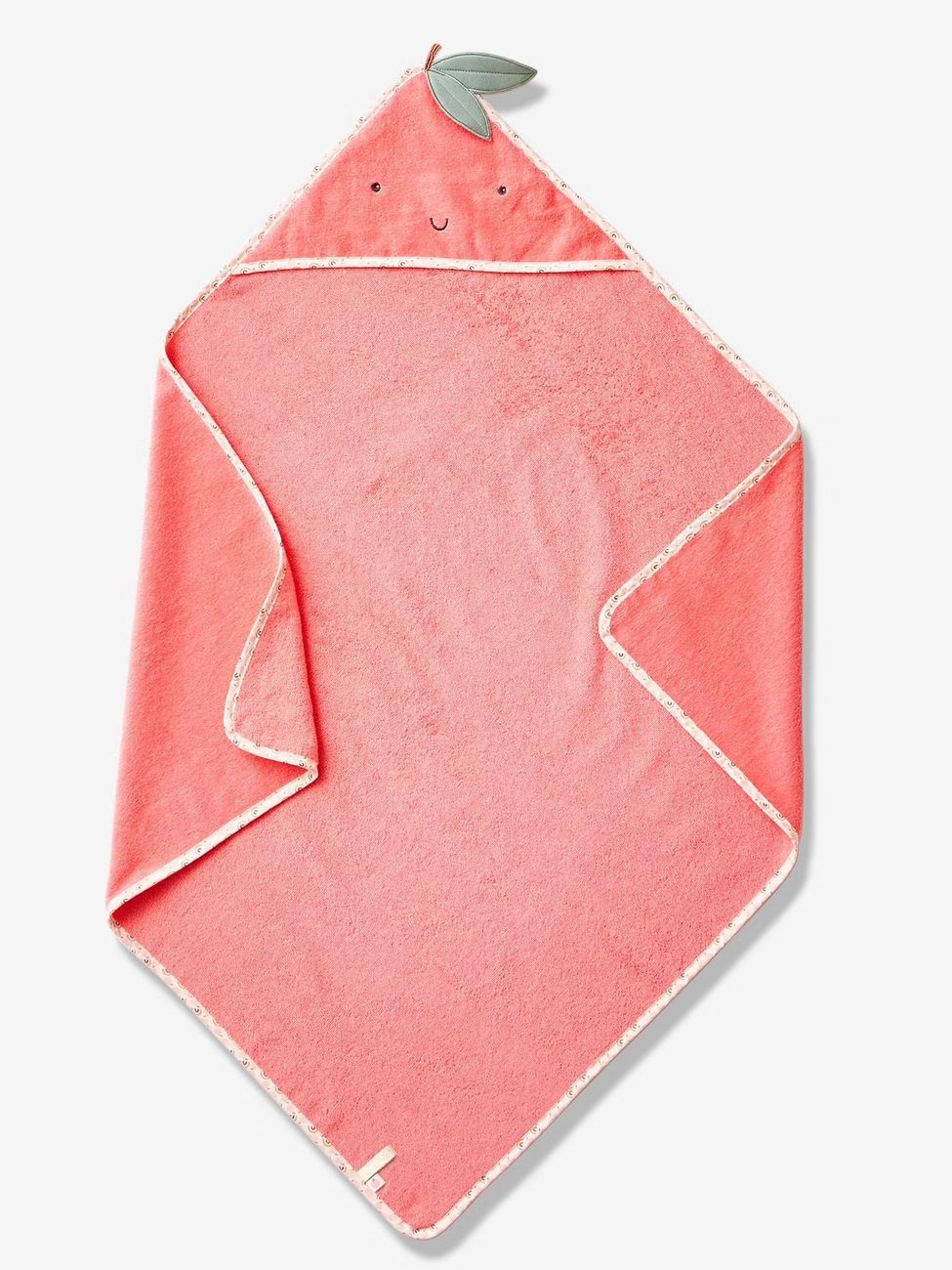 Cape de bain Pommes d'amour rose (Vertbaudet) - Image 2