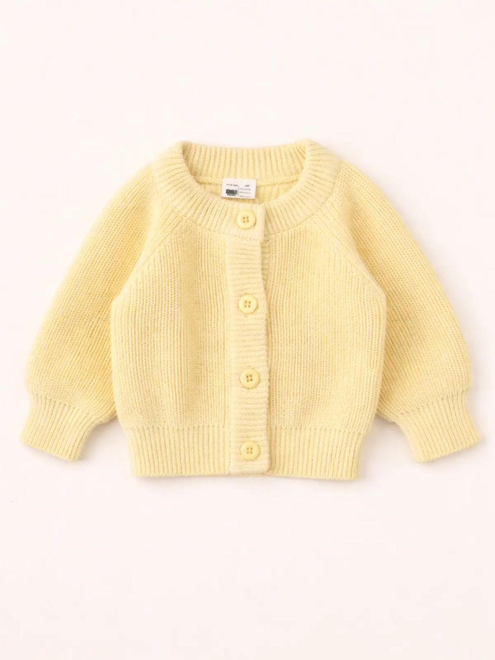 Le gilet bébé 100% coton bio jaune banane (Smala) - Couverture