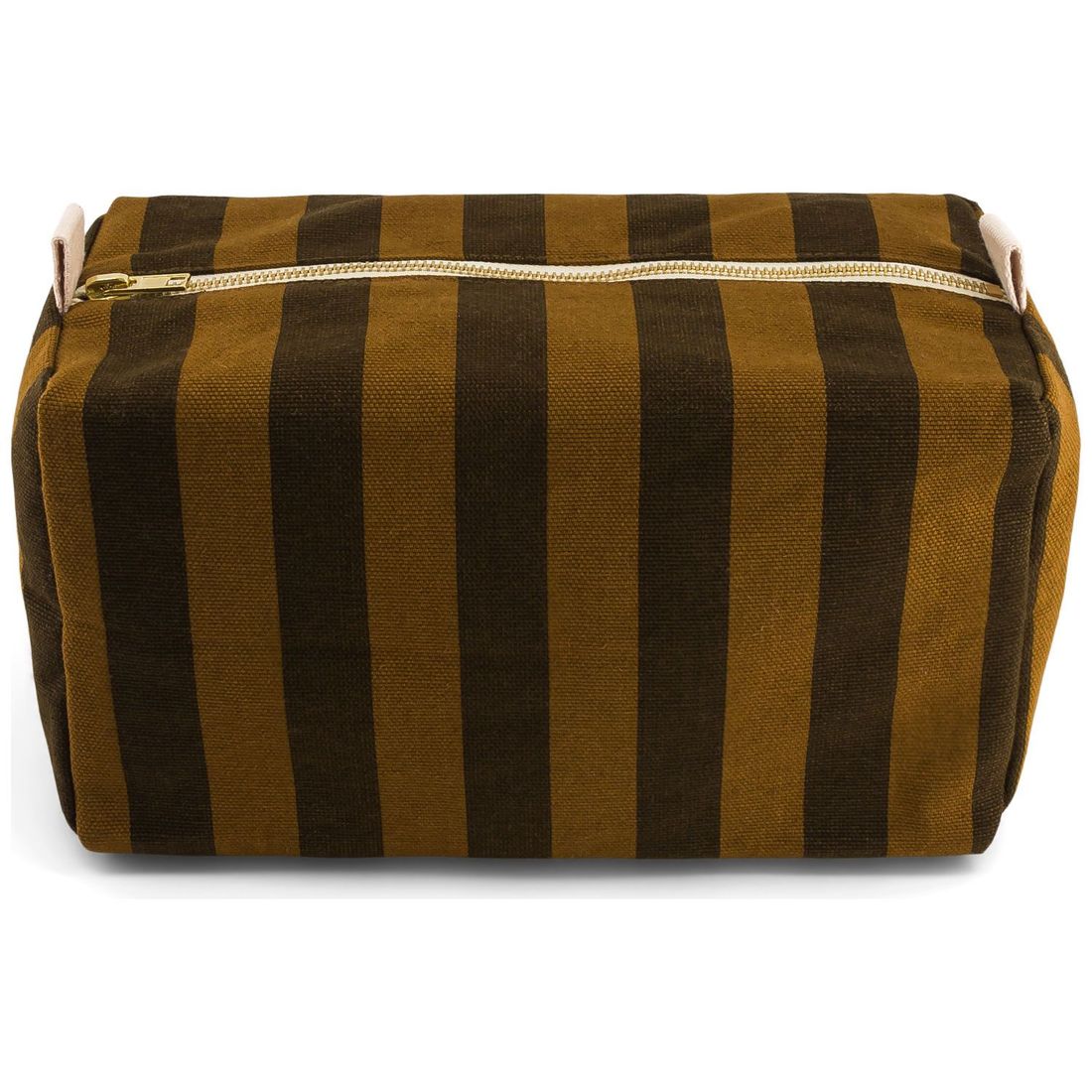 Trousse de toilette Vic rayée Cumin-Noir (Rose in April) - Image 1