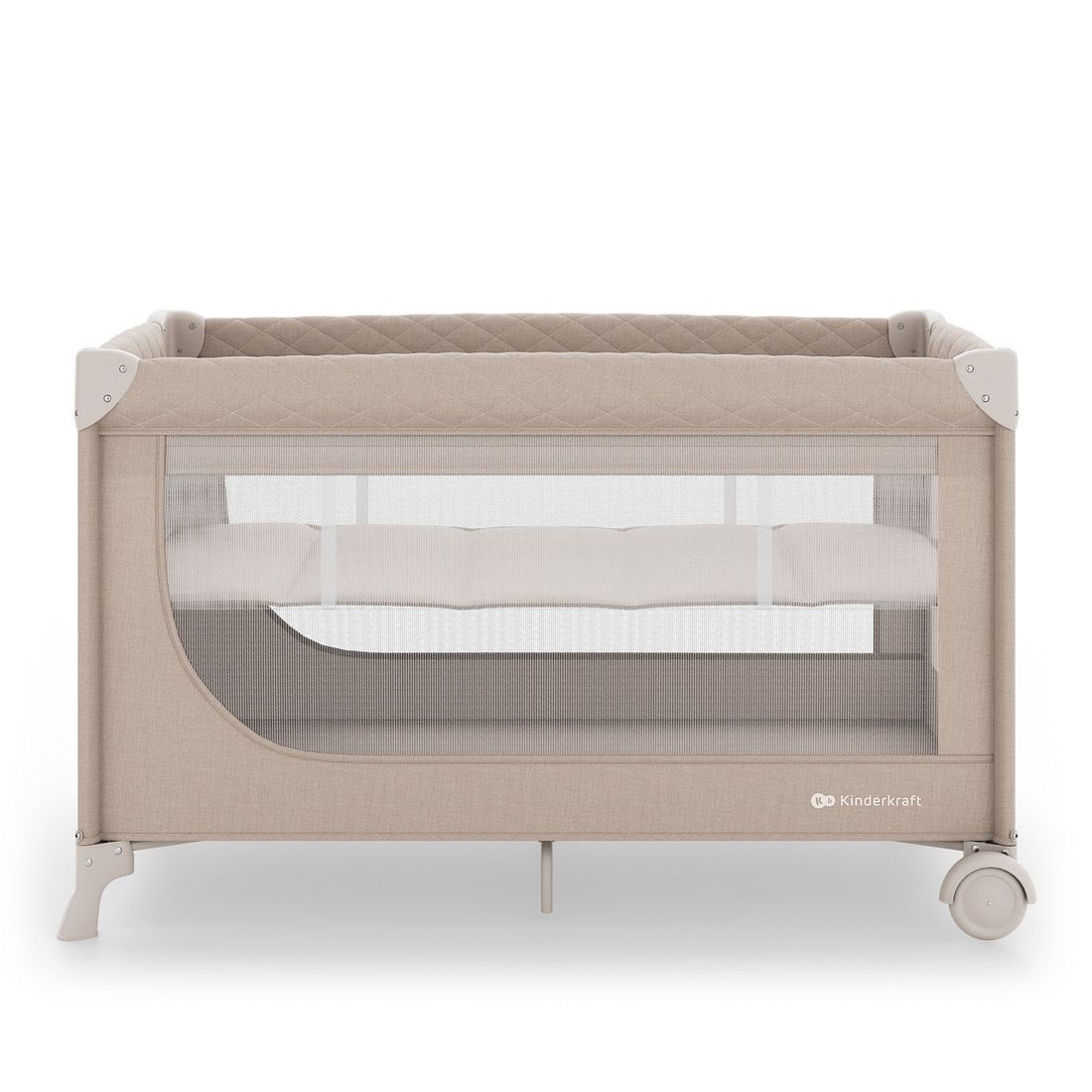 Lit bébé et lit de voyage 2 en 1 LEODY UP beige (Kinderkraft) - Couverture