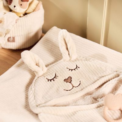 Couverture nomade Bunny Cloudy Rib Oatmeal (Jollein) - Image 3