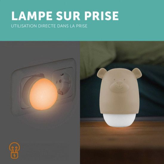 Benny - La veilleuse sur prise ou nomade Beige (Nanny Care) - Image 1