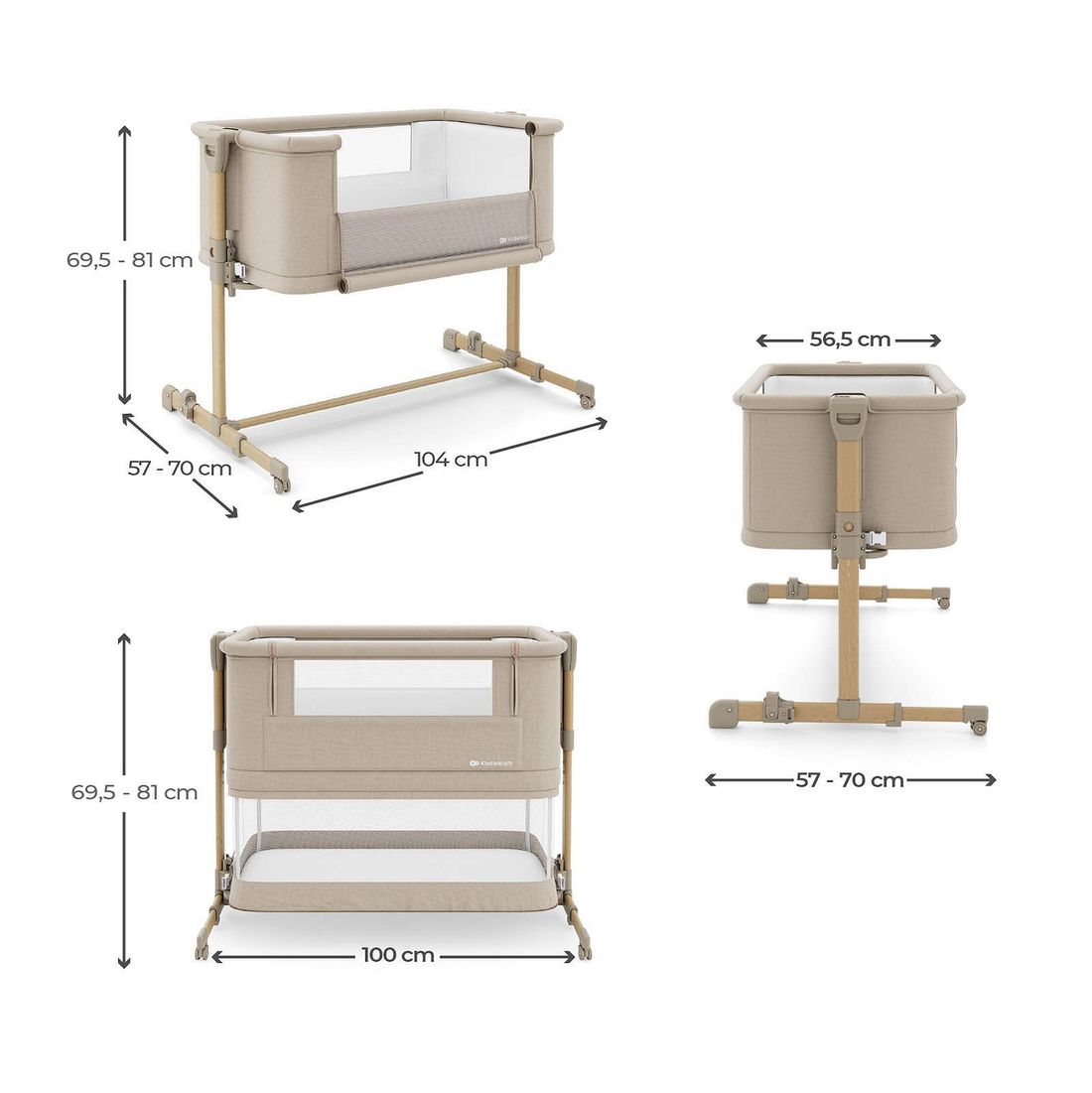 Berceau cododo 3 en 1 NESTEE GROW 2 beige (Kinderkraft) - Image 13