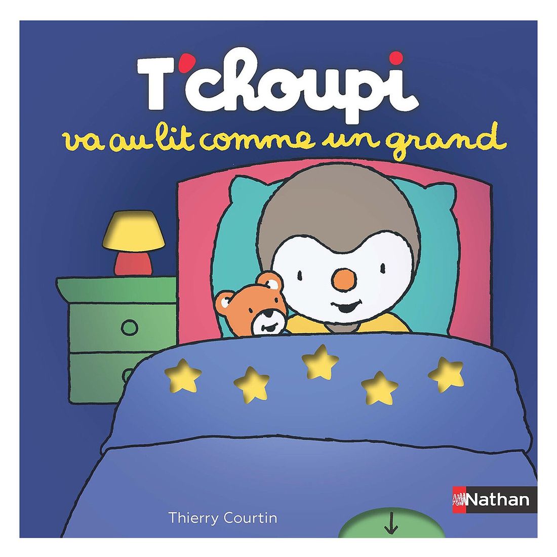 T'choupi va Au Lit Comme un Grand (Nathan Editions) - Couverture