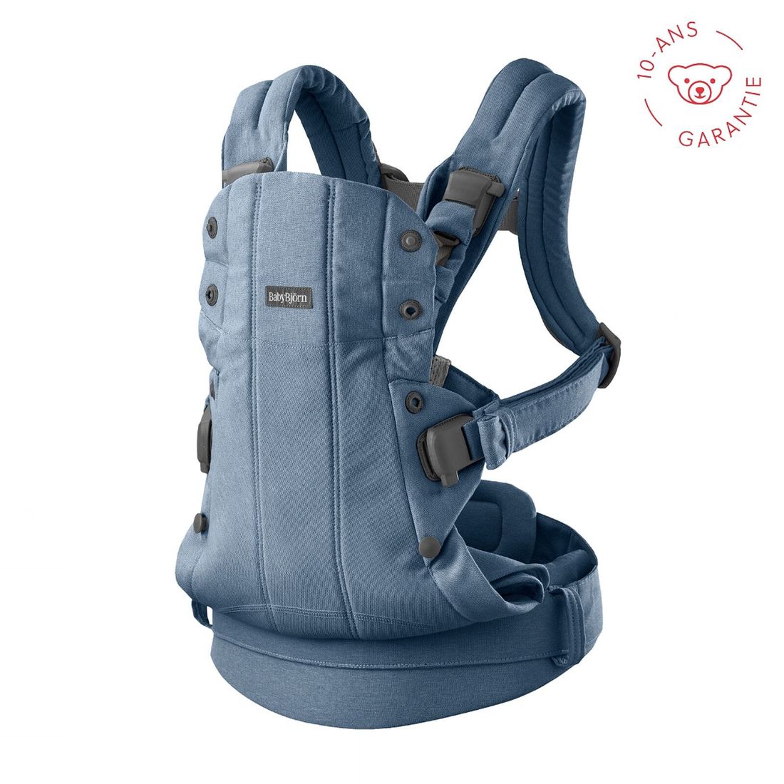 Porte-bébé Harmony Tissé Chiné - Bleu (BabyBjörn) - Image 1