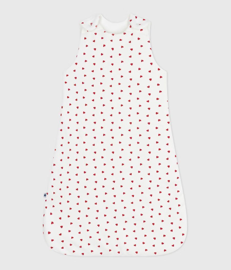 Gigoteuse bébé en velours imprimé cœurs TOG 3 (Petit Bateau) - Couverture