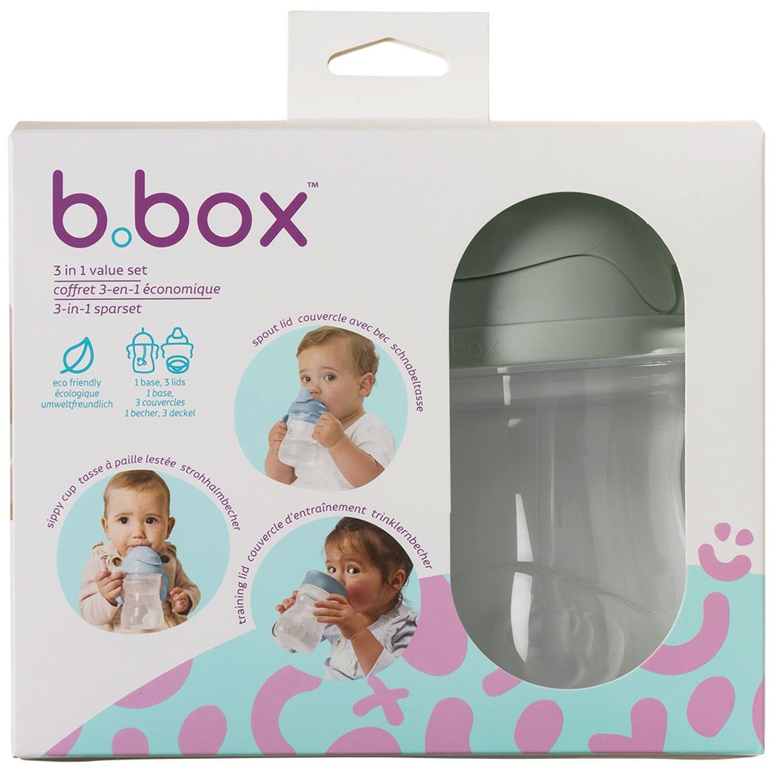 Tasse d'apprentissage évolutive Sage (3 pièces) (B.BOX) - Image 9