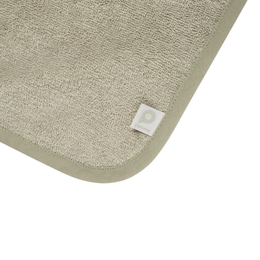 Set de bain avec cape et gant de toilette La Vie à la Ferme vert - Vert (Prémaman) - Image 3