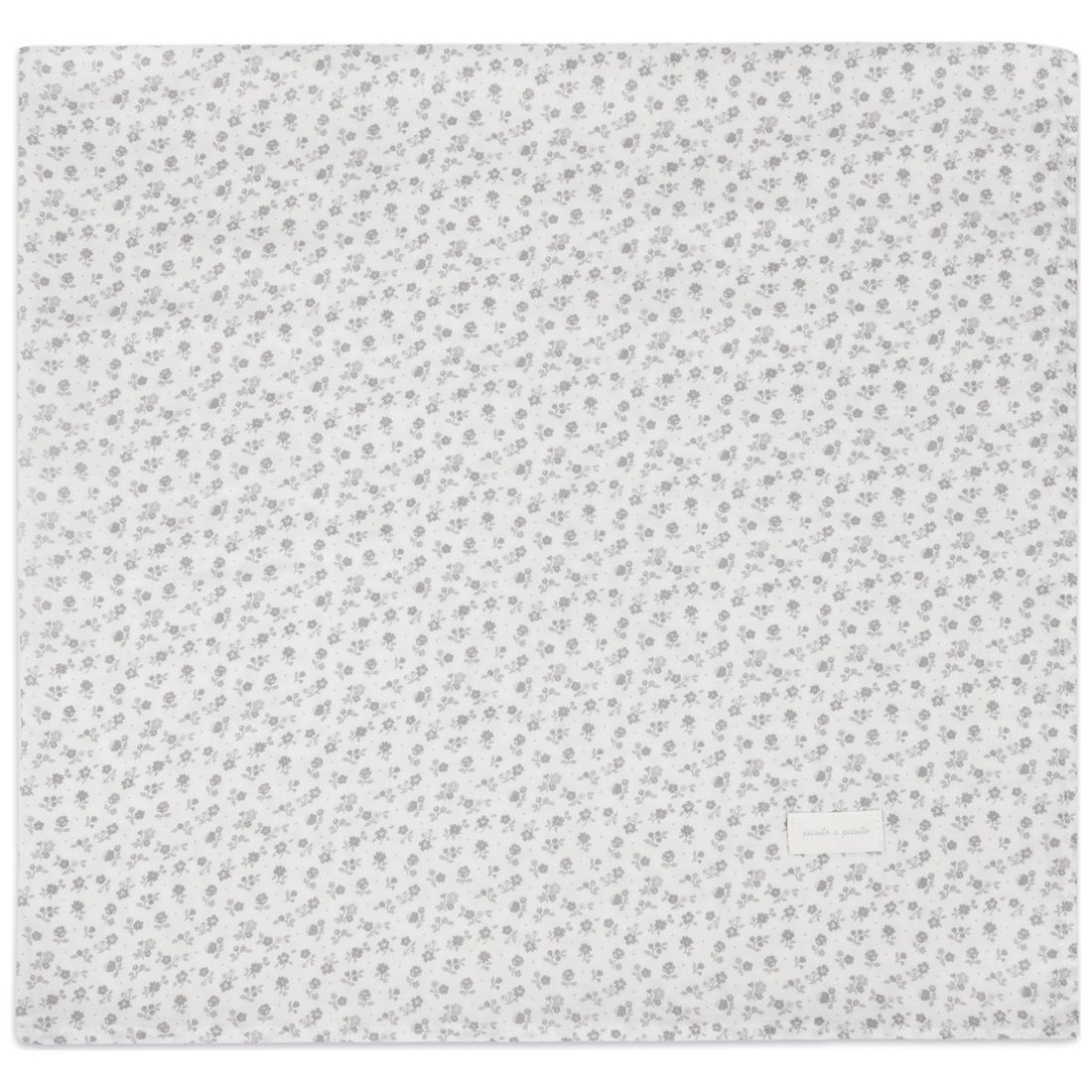 Drap housse pour nacelle et Lange Little Bloom Fleurs Gris (Pasito a pasito) - Image 6