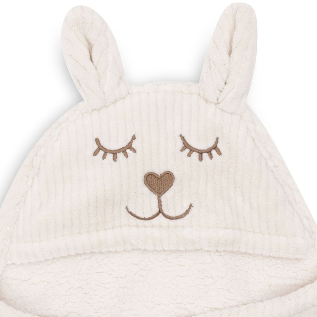 Couverture nomade Bunny Cloudy Rib Oatmeal (Jollein) - Image 8