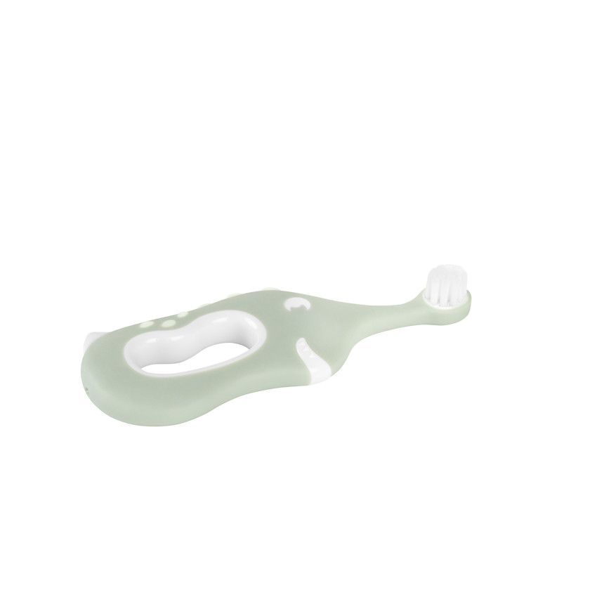 Brosse à dents ergonomique 6M+ Dinosaure vert - Vert (Prémaman) - Image 1