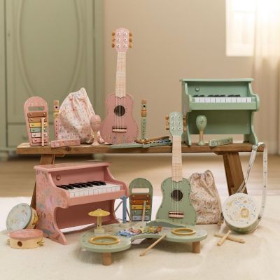 Guitare Verte en bois Safari Friends (Little Dutch) - Image 2