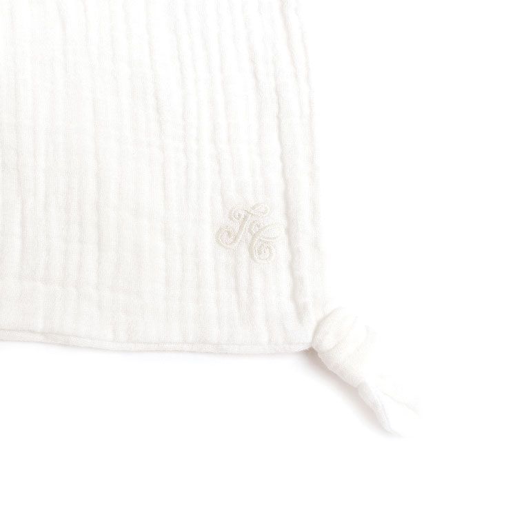 Doudou plat en coton bio éléphant (30 x 30 cm) (Tartine et Chocolat) - Image 7