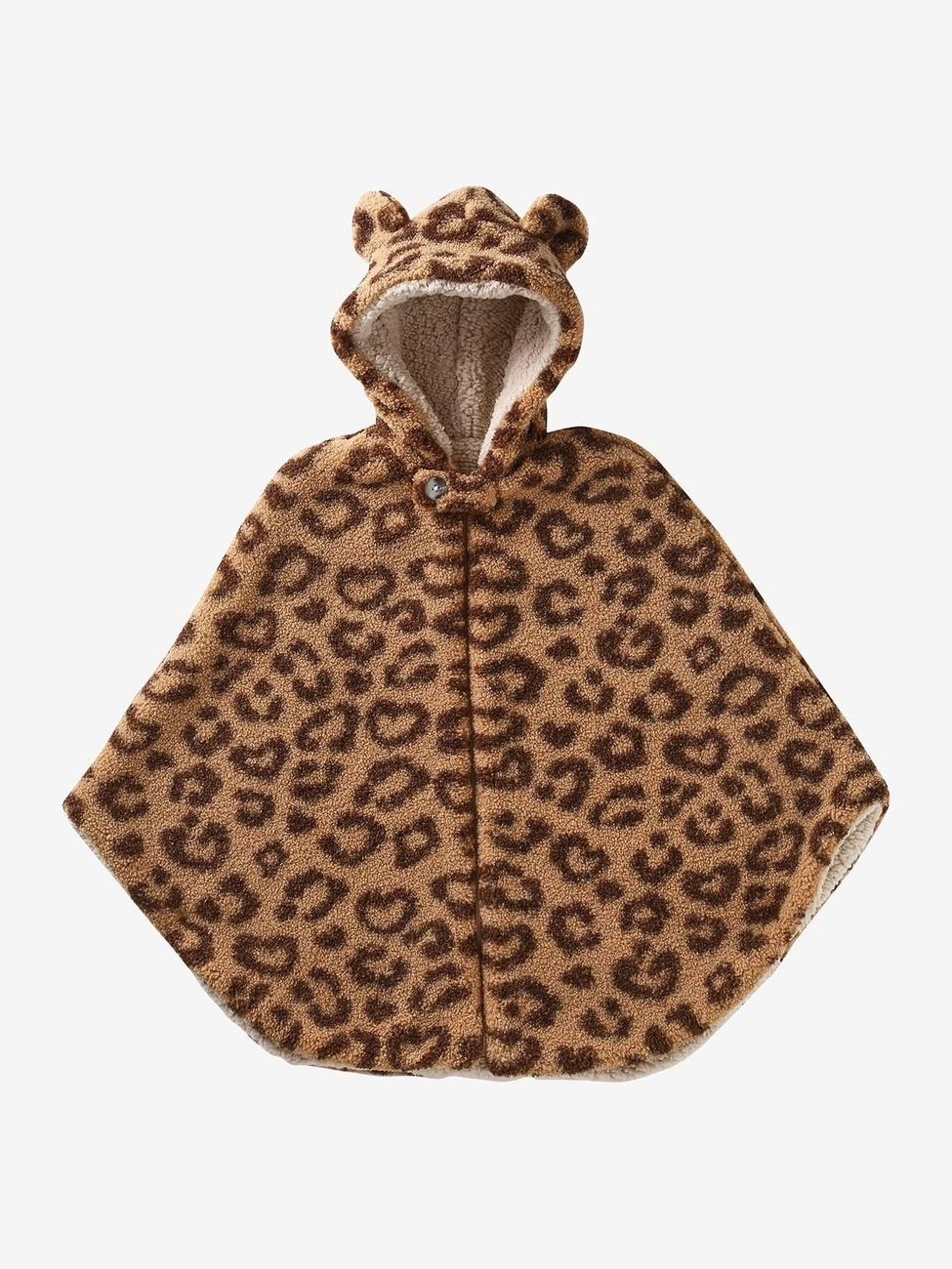 Poncho 18-36 mois pour siège auto & porte bébé léopard (Vertbaudet) - Couverture