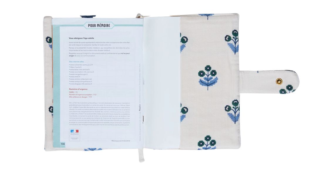 Protège-carnet de santé Plumbago (Orso Paris) - Image 7