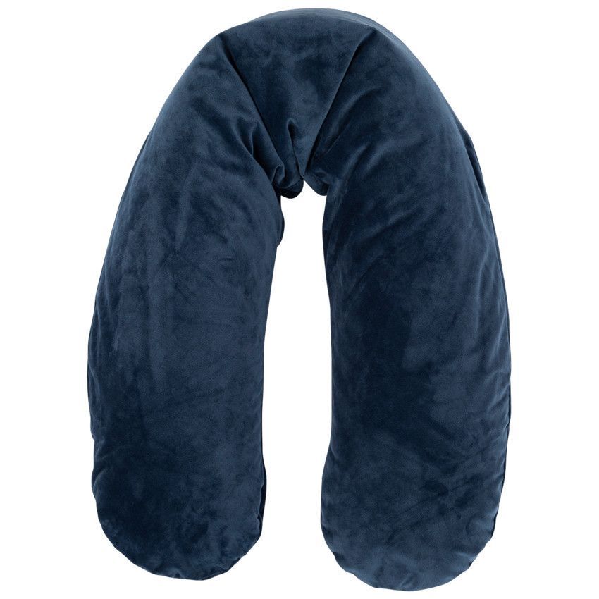 Coussin d'allaitement avec housse en velours Nuit Magique - Bleu marine (Prémaman) - Image 1