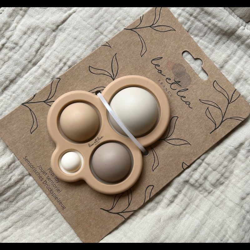 Jouet pop, jouet anti-stress, beige (Léo et Léa France) - Image 3