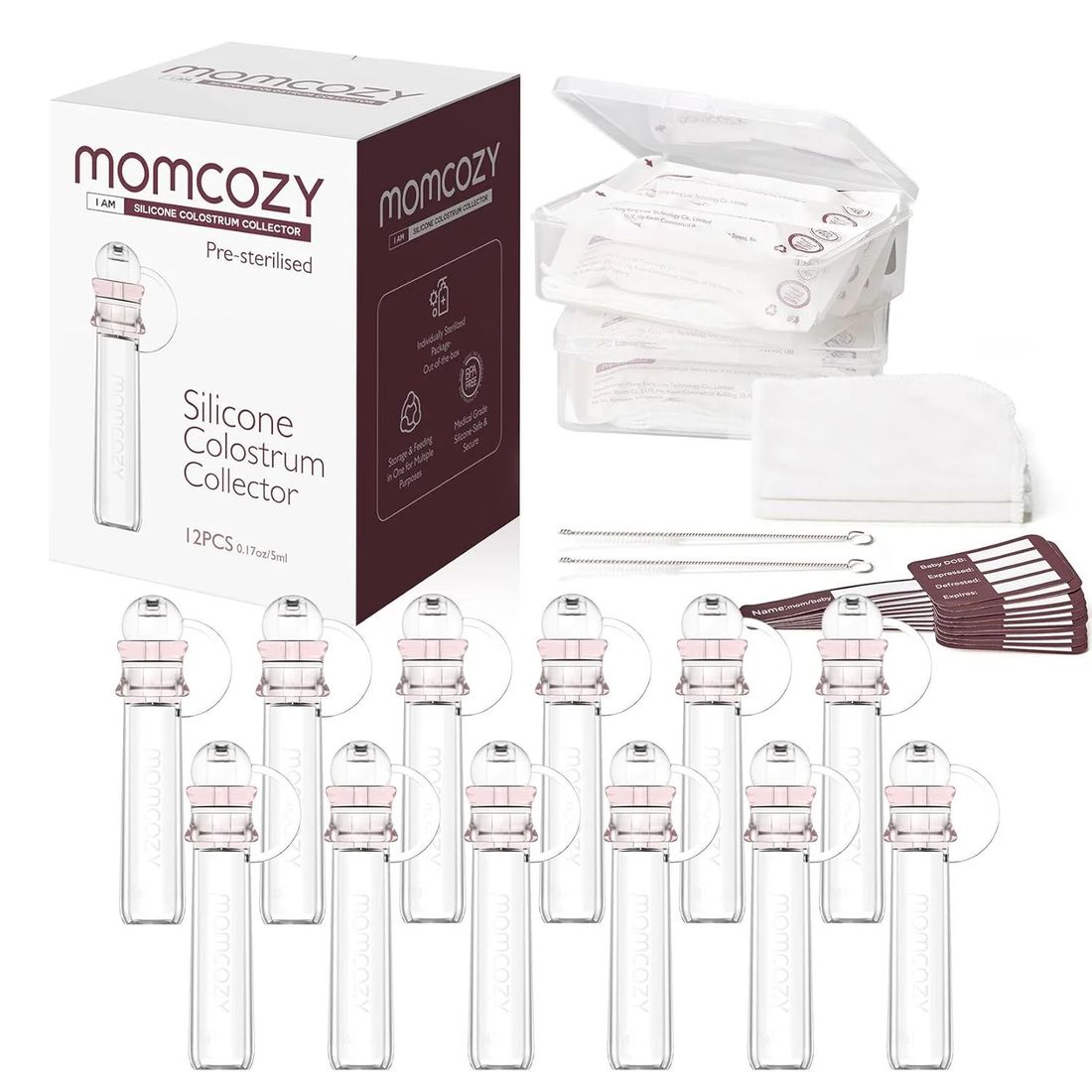 Collecteur de lait maternel réutilisable Momcozy Colostrum (Momcozy) - Couverture