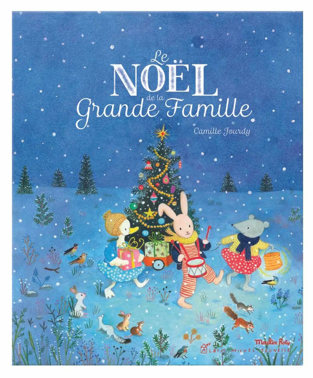Livre le Noël de la grande famille (Moulin Roty) - Couverture