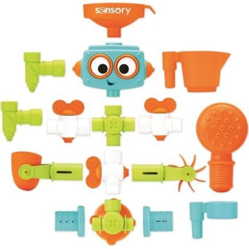 Jouet de bain à ventouse robot Sensory (Infantino) - Image 1