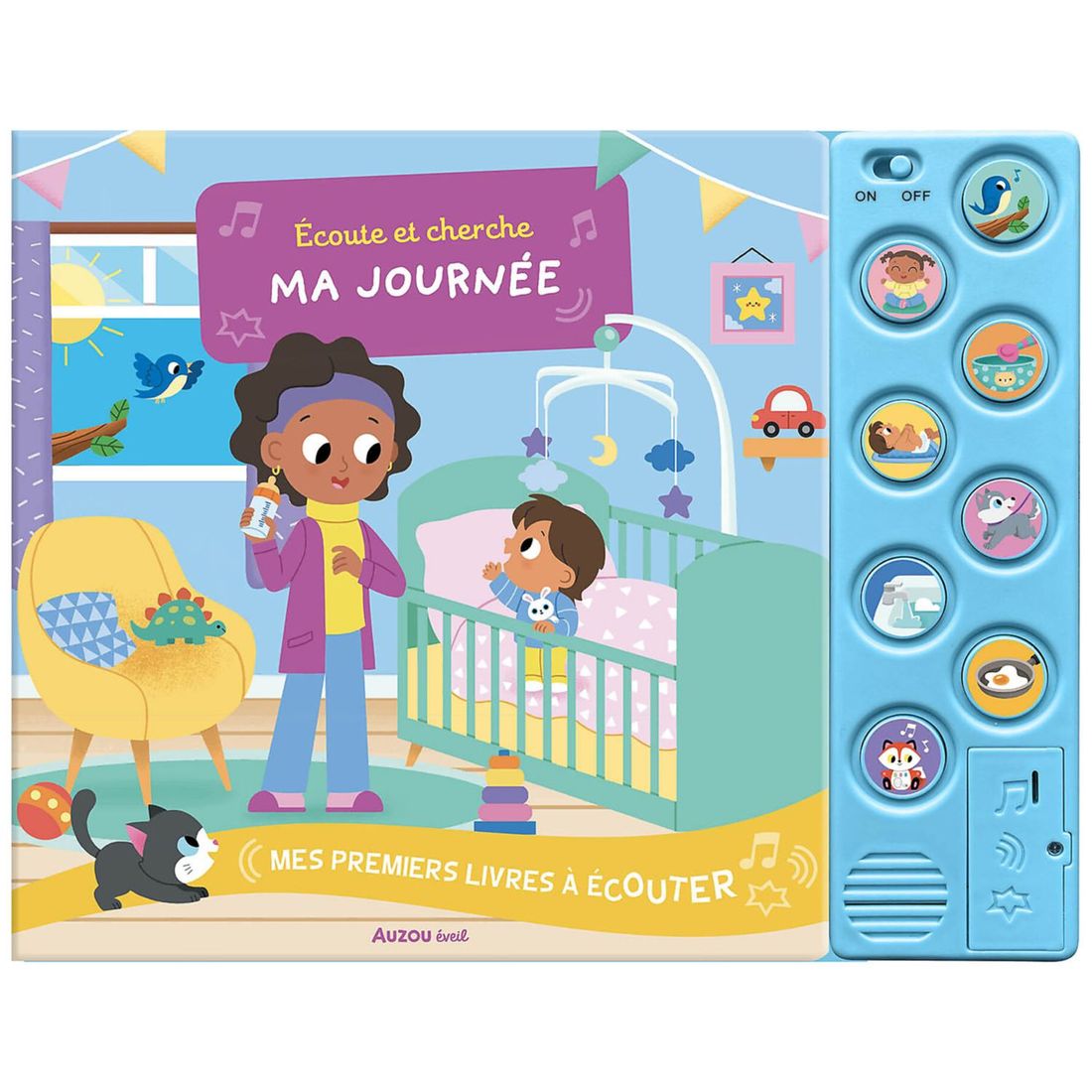 Livre sonore Mes premiers Livres à écouter Ma journée (Auzou Editions) - Couverture