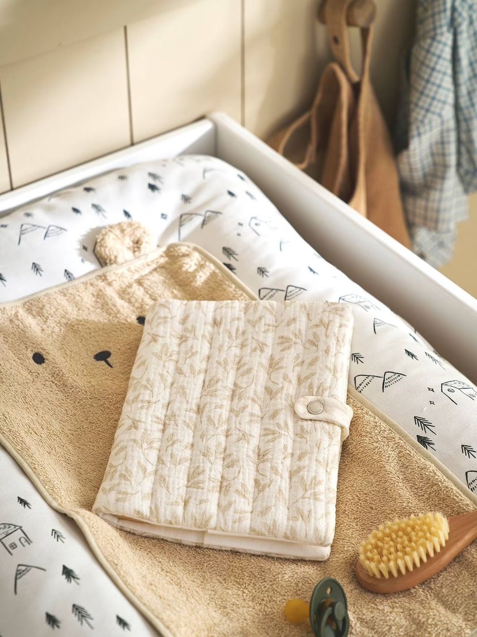 Protège carnet de santé en gaze de coton hygge (Vertbaudet) - Couverture
